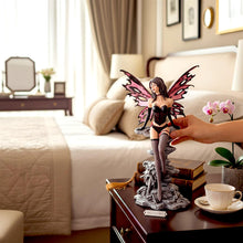 Load image into Gallery viewer, Seductive Dark Fairy Figurine Scarlet Gothic Fantasy Art Statue Collectible Gift
