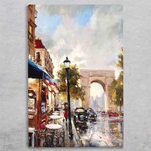 Load image into Gallery viewer, ARC DE TRIOMPHE Paris Street Scene Ceramic Art Tile by Brent Heighton – 30x20 cm Wall Art Ready to Hang