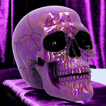 Load image into Gallery viewer, Purple Gothic Fantasy Skull Ornament Decorative Statue Halloween Horror Art Decor
