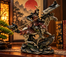 Load image into Gallery viewer, Japanese Samurai Horse Rider Figurine Oriental Bronze Effect Statue Ornament