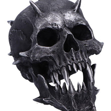Laden Sie das Bild in den Galerie-Viewer, Gothic Spiked Demon Skull Figurine Fanged Horror Decor Halloween Scary Statue