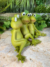 Load image into Gallery viewer, Whimsical Handcrafted Resin Frog Friends Figurine Hilarious Gift Idea 19.5 cm-OsirisTradingUK