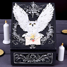 Load image into Gallery viewer, Gothic Owl Messenger Box Wiccan Witchcraft Storage Keepsake Fantasy Ornament