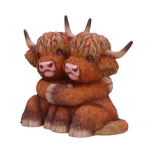 Load image into Gallery viewer, Highland Hug Figurine – 14.5cm Adorable Highland Cow Ornament