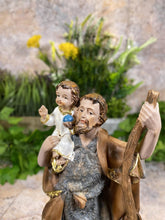 Laden Sie das Bild in den Galerie-Viewer, Statue of Saint Christopher & Jesus Religious Figure Religious Sculpture 20 cm-OsirisTradingUK