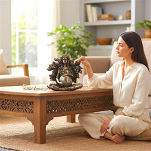 Laden Sie das Bild in den Galerie-Viewer, Gaea Mother Earth Goddess Bronze Figurine Pagan Wiccan Nature Spirit Statue