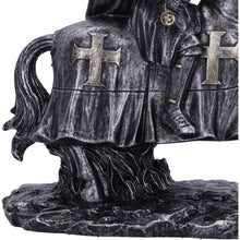 Load image into Gallery viewer, Medieval Templar Knight Horseback Figurine Gothic Crusader Historical Ornament