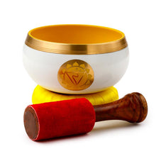 Load image into Gallery viewer, Chakra Healing Singing Bowl Yellow Sound Bowl for Mindful Relaxation Buddhist