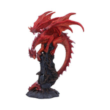 Load image into Gallery viewer, Intricate Red Dragon Figurine Gothic Fantasy Art Resin Statue Gift Collectible Decor28.5cm