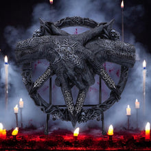 Load image into Gallery viewer, Gothic Baphomet Claws Pentagram Statue Occult Horror Altar Decor Figurine 24.5 cm