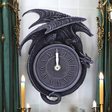 Load image into Gallery viewer, Gothic Dragon Wall Clock Fantasy Home Decor Mythical Creatures Fantasy Art