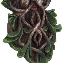 Laden Sie das Bild in den Galerie-Viewer, Mystical Forest Green Man Guardian Tree Spirit Wall Plaque Wiccan Pagan Art