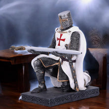 Load image into Gallery viewer, Medieval Knight Pen Holder | Templar Crusader Design | Unique Office Desk Accessory | Gothic Gift Idea