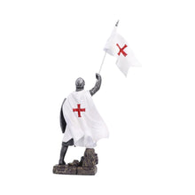 Laden Sie das Bild in den Galerie-Viewer, Templar Knight Statue 31.6cm Medieval Crusader Figurine Historical Ornament