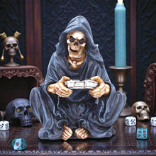 Load image into Gallery viewer, Gaming Reaper Figurine Grim Skull Gamer Ornament Gothic Console Decor