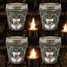 Load image into Gallery viewer, Gothic Knight Templar Shot Glasses Set of 4 - Historical Medieval Home Bar Decor