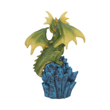 Load image into Gallery viewer, Crystal Peak Dragon Figurine Illuminated Crystal Display Hand-Painted Resin 18cm