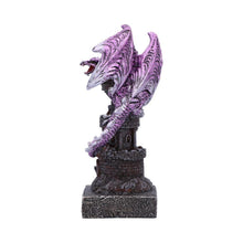 Load image into Gallery viewer, Nemesis Now Purple Dragon Tower Figurine - Gothic Resin Ornament Collectible 17cm