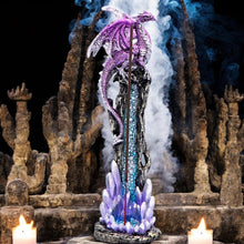 Load image into Gallery viewer, Dragon Guardian Incense Holder Gothic Burner Figurine Fantasy Ornament Gift