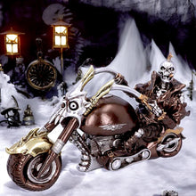 Load image into Gallery viewer, Steampunk Skeleton Motorbike Figurine Gothic Rider Statue Fantasy Horror Ornament