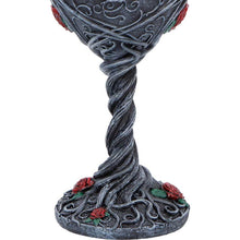 Load image into Gallery viewer, Raven Goblet Gothic Chalice Cup with Stainless Steel Insert Dark Romantic Decor