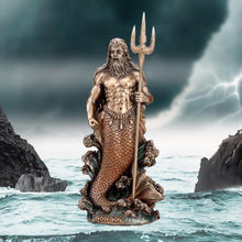 Charger l'image dans la galerie, Poseidon God of the Sea Bronze Figurine 18.5cm | Mythology Decor Statue Gift