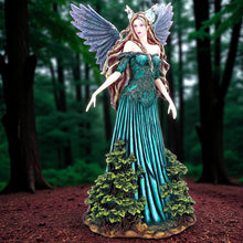 Load image into Gallery viewer, Gothic Fantasy Fairy Figurine Woodland Angel Sculpture Nature Spirit Statue Decor