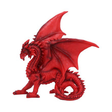 Load image into Gallery viewer, Majestic Red Dragon Ornament Gothic Fantasy Statue Mythical Gothic Figurine
