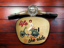 Load image into Gallery viewer, Inspirational Scooter Wall Art - Vintage Vespa Style Decor Headlight, Motivational Life Quote Home Accent-OsirisTradingUK