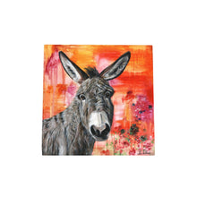 Load image into Gallery viewer, Dave the Donkey Ceramic Art Tile by Pankhurst Gallery 20x20 cm – Wall Decor, Boxed & Ready to Hang