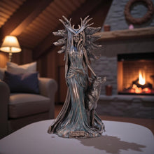 Load image into Gallery viewer, Hekate Goddess Statue Greek Mythology Figurine Triple Moon Deity Pagan Wiccan Ornament