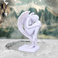 Load image into Gallery viewer, Angels Contemplation Figurine – 28cm Elegant White Angel Sculpture