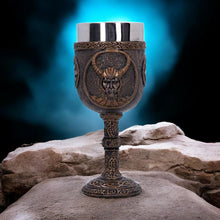 Laden Sie das Bild in den Galerie-Viewer, Viking Norse Loki Goblet - Norse Mythology Resin Drinkware, Decorative Collectible Chalice, 15cm