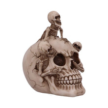 Load image into Gallery viewer, Skeleton Emerging from Skull Ornament Gothic Horror Home Décor Halloween Statue