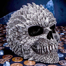 Load image into Gallery viewer, Dragon Scale Skull Statue Scaled Remains Figurine Gothic Collectible Ornament