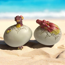 Load image into Gallery viewer, Set of Dragon Egg Hatchlings Figurines – Adorable Dragon Baby Decor Collectibles