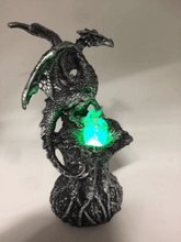 Load image into Gallery viewer, Dragon Guardian with LED Light Fantasy Sculpture Mythical Statue Ornament-OsirisTradingUK