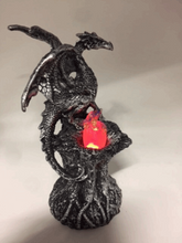 Load image into Gallery viewer, Dragon Guardian with LED Light Fantasy Sculpture Mythical Statue Ornament-OsirisTradingUK
