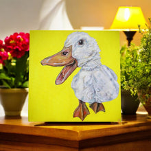 Load image into Gallery viewer, QUACKERS Ceramic Art Tile by Sam Fenner 20x20 cm
