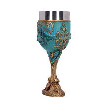 Load image into Gallery viewer, All Seeing Eye Palmistry Chalice Fortune Teller Gothic Altar Goblet Occult Decor