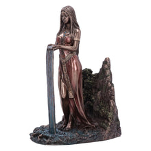 Load image into Gallery viewer, Celtic Earth Mother Danu Bronze Figurine 22cm - Irish Mythology Decor Statue