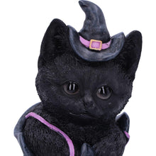 Load image into Gallery viewer, Mischievous Familiar Black Cat Figurine Witch Shoe Ornament Gothic Wiccan Decor