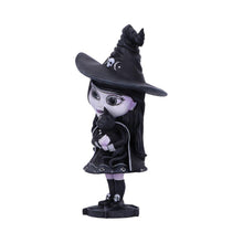 Load image into Gallery viewer, Cute Gothic Witch Figurine Spooky Halloween Art Decor Occult Collectible Gift