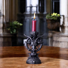 Load image into Gallery viewer, Light of Baphomet Gothic Candle Holder - Resin Ornament for Occult Rituals (15.5cm)