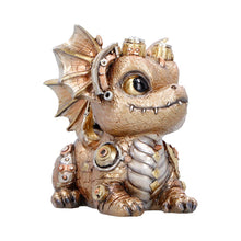Load image into Gallery viewer, Mechanical Dragon Statue Steampunk Ornament Fantasy Creature Collectors Display Piece