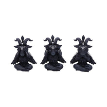 Load image into Gallery viewer, Three Wise Baphomet Set Occult Decor Gothic Horror Home Ornament Fantasy Figurine's