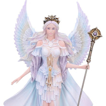 Load image into Gallery viewer, Spiritual Angel Figurine Elegant Celestial Ornament with Staff Enchanted Statue Decor