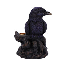 Laden Sie das Bild in den Galerie-Viewer, Gothic Raven Incense Burner Mystical Backflow Cone Holder Dark Halloween Art