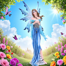 Load image into Gallery viewer, Spring Fairy Figurine Mystical Enchanted Statue Whimsical Fantasy Elegant Gift Statue