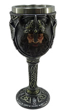 Load image into Gallery viewer, Medieval Viking Goblet Norse Warrior Chalice Resin Drinking Cup Fantasy Decor